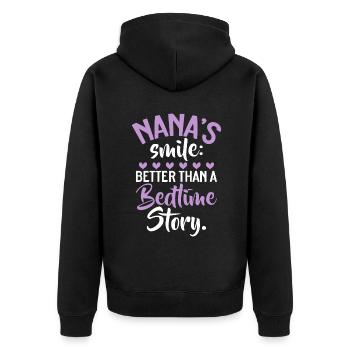 Cadeaux Nana - Veste à capuche bio Premium Unisexe - noir - Dos - Nico (187cm)