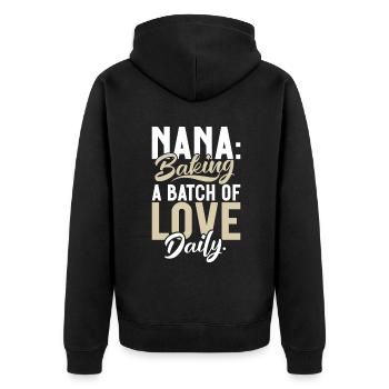 Cadeaux Nana - Veste à capuche bio Premium Unisexe - noir - Dos - Nico (187cm)