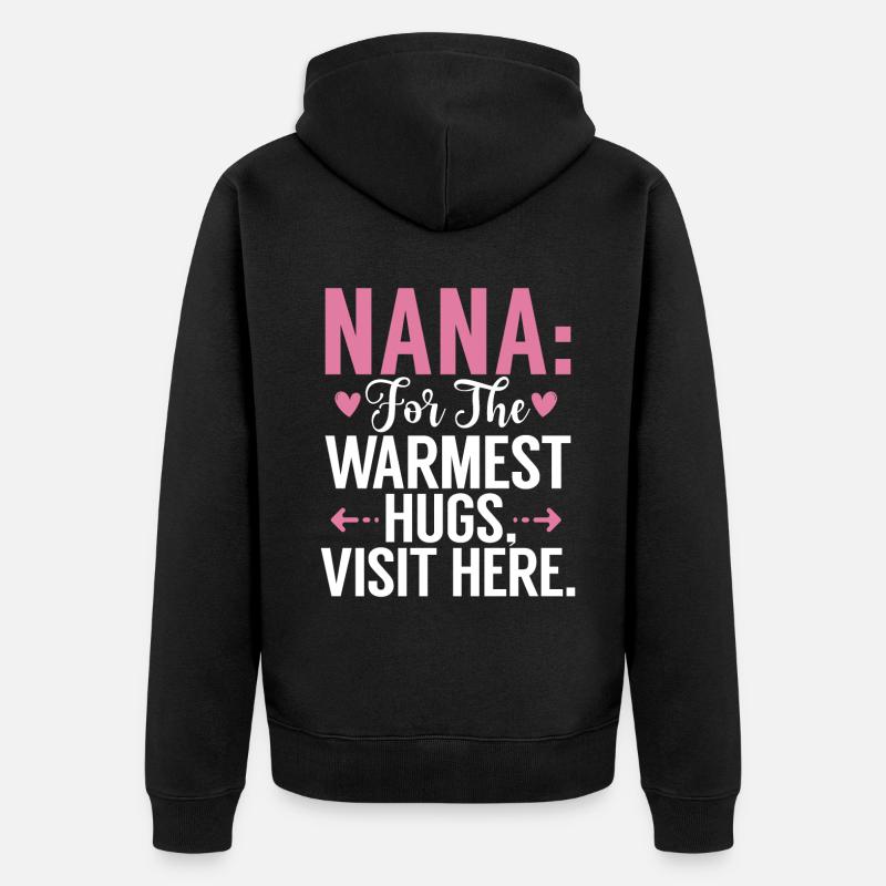 Cadeaux Nana - Veste à capuche bio Premium Unisexe - noir