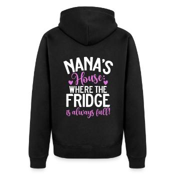 Cadeaux Nana - Veste à capuche bio Premium Unisexe - noir - Dos - Nico (187cm)
