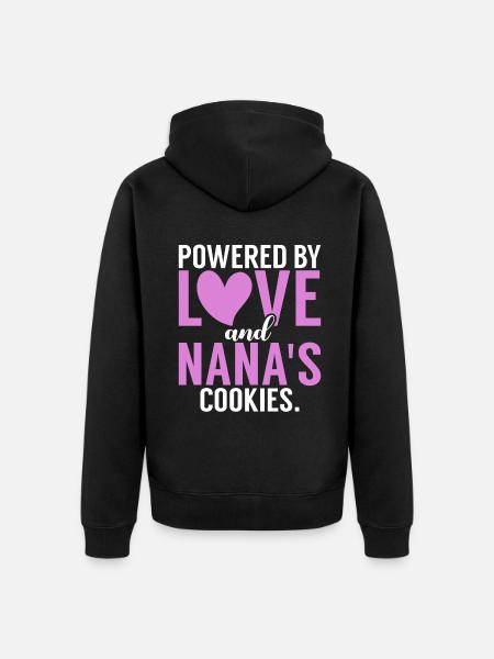 Nana Gifts - Unisex Premium Organic Zip Hoodie - black