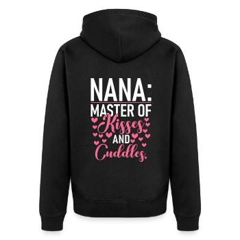 Cadeaux Nana - Veste à capuche bio Premium Unisexe - noir - Dos - Nico (187cm)