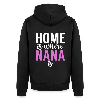 Cadeaux Nana - Veste à capuche bio Premium Unisexe - noir - Dos - Nico (187cm)