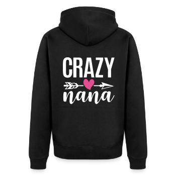 Cadeaux Nana - Veste à capuche bio Premium Unisexe - noir - Dos - Nico (187cm)