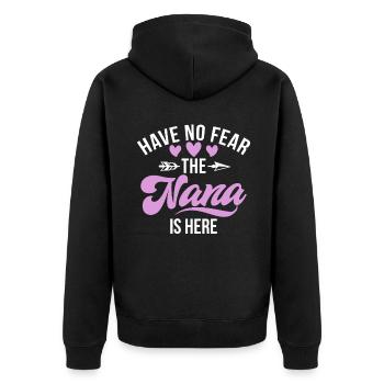 Cadeaux Nana - Veste à capuche bio Premium Unisexe - noir - Dos - Nico (187cm)