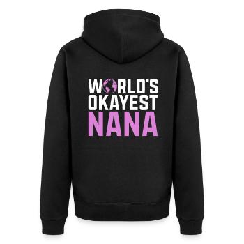 Cadeaux Nana - Veste à capuche bio Premium Unisexe - noir - Dos - Nico (187cm)