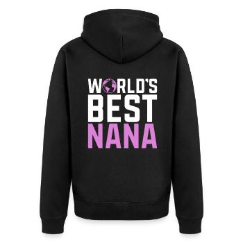 Cadeaux Nana - Veste à capuche bio Premium Unisexe - noir - Dos - Nico (187cm)