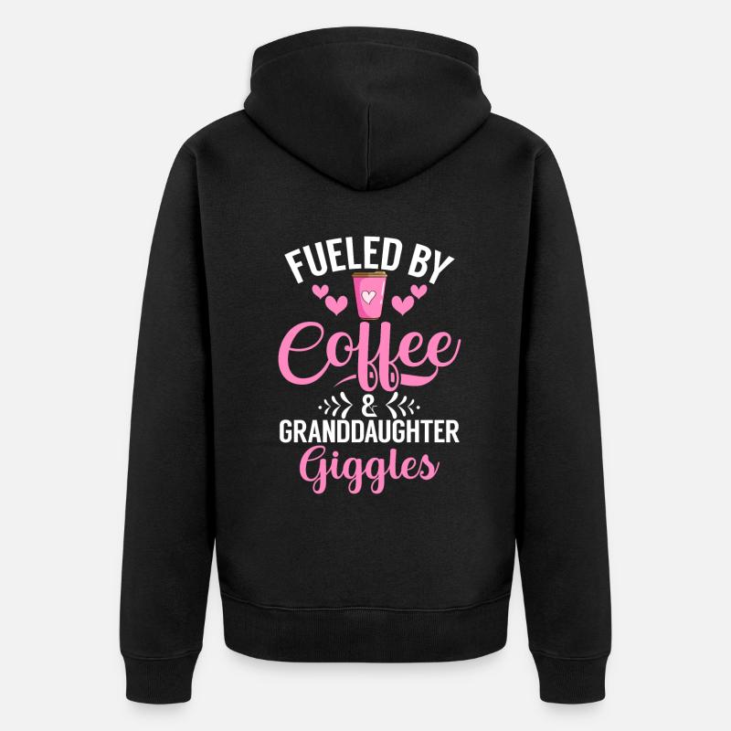 Cadeaux de petite-fille - Veste à capuche bio Premium Unisexe - noir