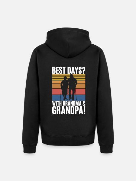 Granddaughter Gifts - Unisex Premium Organic Zip Hoodie - black