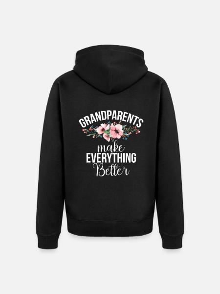 Granddaughter Gifts - Unisex Premium Organic Zip Hoodie - black