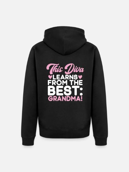 Granddaughter Gifts - Unisex Premium Organic Zip Hoodie - black