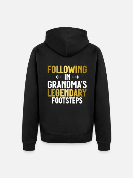 Granddaughter Gifts - Unisex Premium Organic Zip Hoodie - black