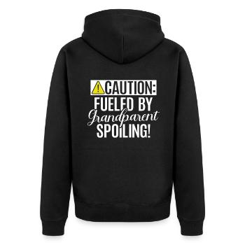 Granddaughter Gifts - Unisex Premium Organic Zip Hoodie - black - Back - Nico (187cm)