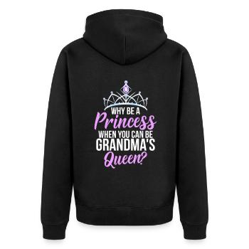 Granddaughter Gifts - Unisex Premium Organic Zip Hoodie - black - Back - Nico (187cm)