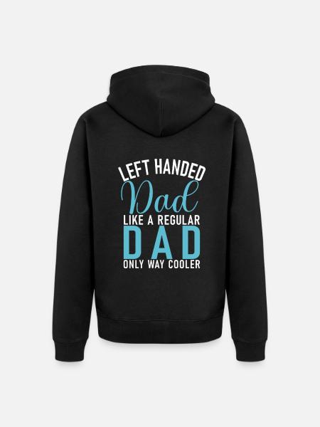 Left Handers Gifts - Unisex Premium Organic Zip Hoodie - black