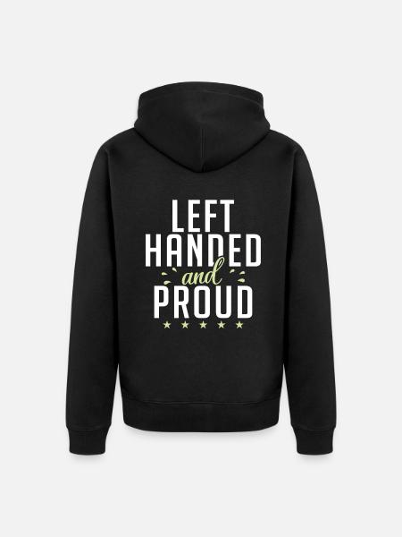 Left Handers Gifts - Unisex Premium Organic Zip Hoodie - black