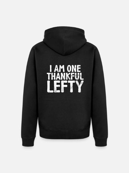 Left Handers Gifts - Unisex Premium Organic Zip Hoodie - black