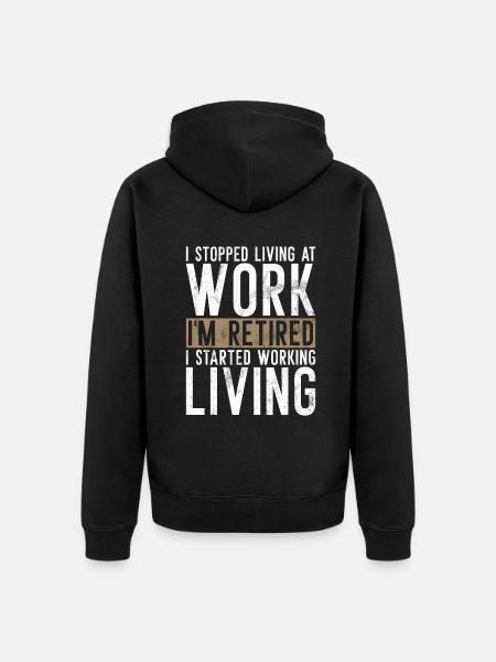 Retirement Gifts - Unisex Premium Organic Zip Hoodie - black