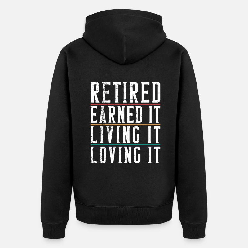 Cadeaux de retraite - Veste à capuche bio Premium Unisexe - noir