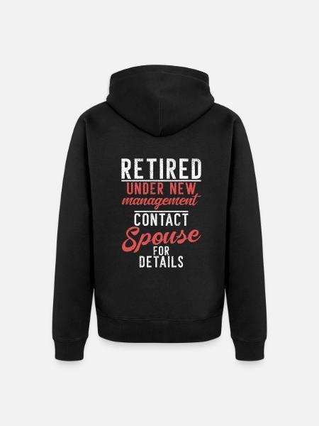 Retirement Gifts - Unisex Premium Organic Zip Hoodie - black
