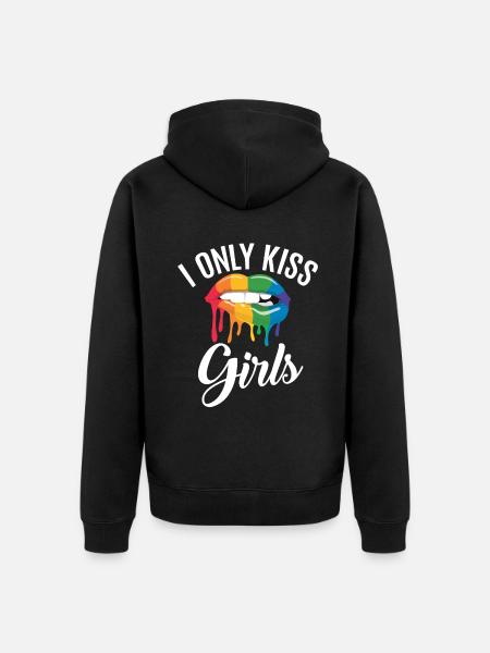Lesbian Gifts - Unisex Premium Bio Zip Hoodie - Schwarz