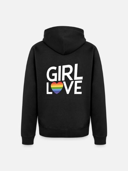 Lesbian Gifts - Unisex Premium Organic Zip Hoodie - black