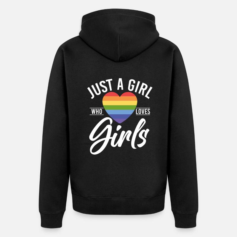 Cadeaux Lesbiens - Veste à capuche bio Premium Unisexe - noir
