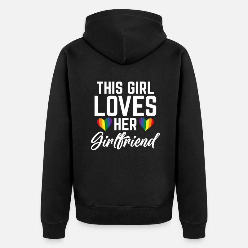 Cadeaux Lesbiens - Veste à capuche bio Premium Unisexe - noir