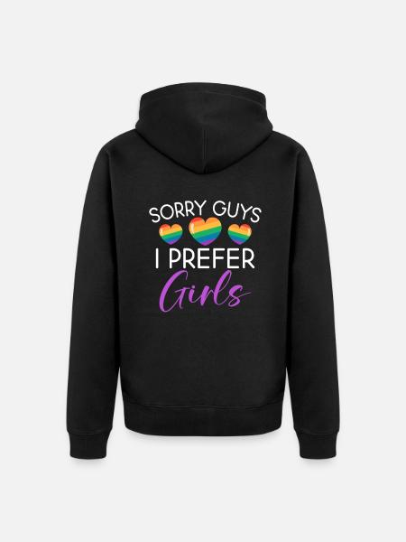 Lesbian Gifts - Unisex Premium Organic Zip Hoodie - black
