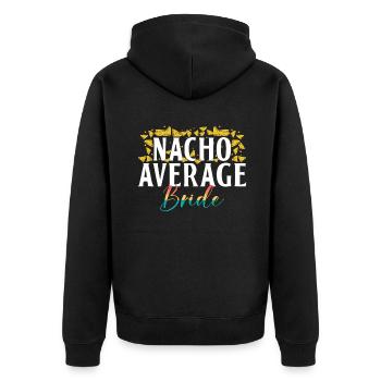 Lesbian Gifts - Unisex Premium Bio Zip Hoodie - Schwarz - Hinten - Nico (187cm)