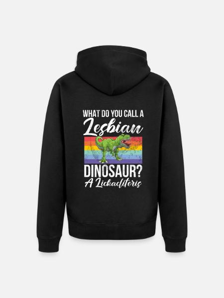 Cadeaux Lesbiens - Veste à capuche bio Premium Unisexe - noir