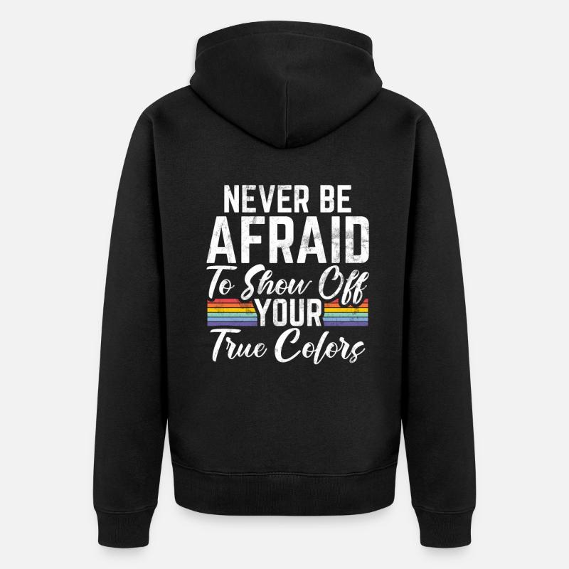 Cadeaux Lesbiens - Veste à capuche bio Premium Unisexe - noir
