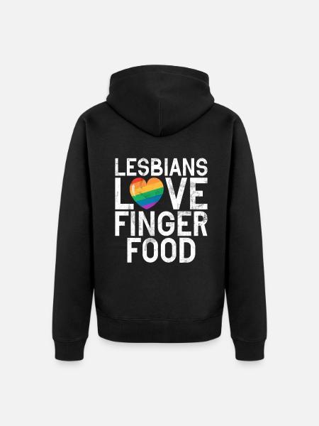 Lesbian Gifts - Unisex Premium Organic Zip Hoodie - black