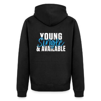 Cadeau unique - Veste à capuche bio Premium Unisexe - noir - Dos - Nico (187cm)
