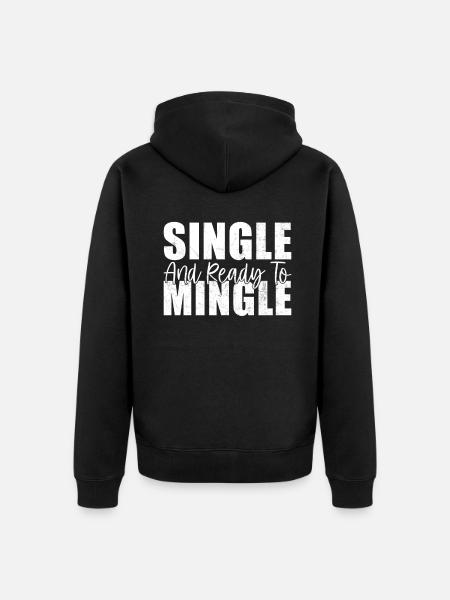 Single Gift - Unisex Premium Organic Zip Hoodie - black