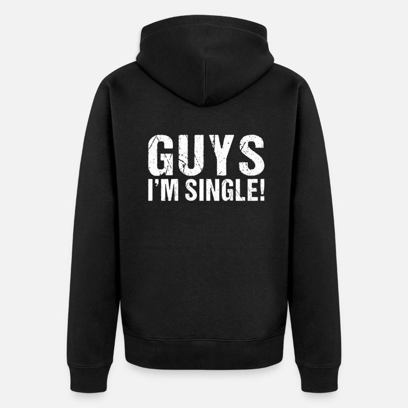 Single Gift - Unisex Premium Bio Zip Hoodie - Schwarz