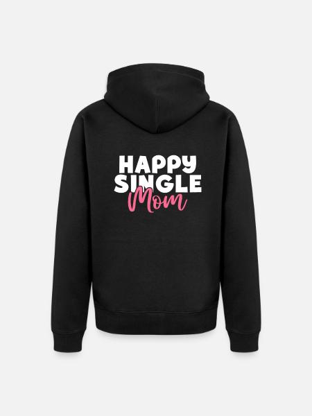 Single Gift - Unisex Premium Organic Zip Hoodie - black