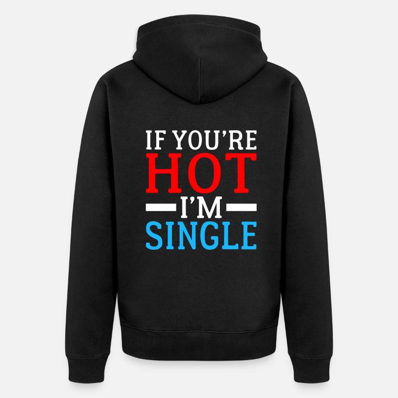 Single Gift - Unisex Premium Bio Zip Hoodie - Schwarz