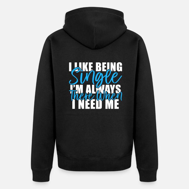 Single Gift - Unisex Premium Organic Zip Hoodie - black