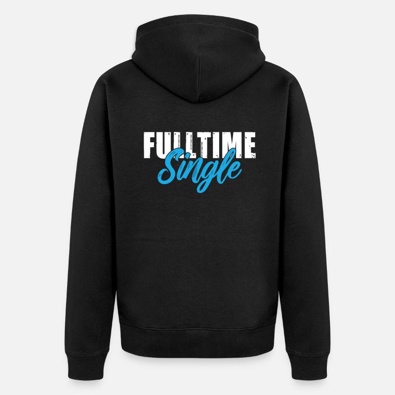 Single Gift - Unisex Premium Bio Zip Hoodie - Schwarz