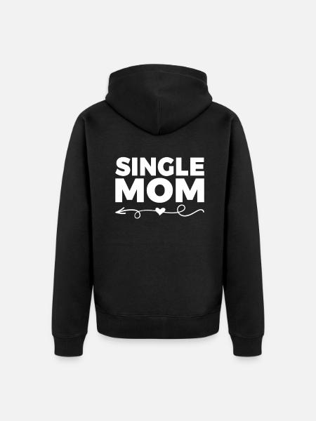 Single Gift - Unisex Premium Organic Zip Hoodie - black
