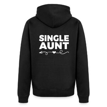 Cadeau unique - Veste à capuche bio Premium Unisexe - noir - Dos - Nico (187cm)
