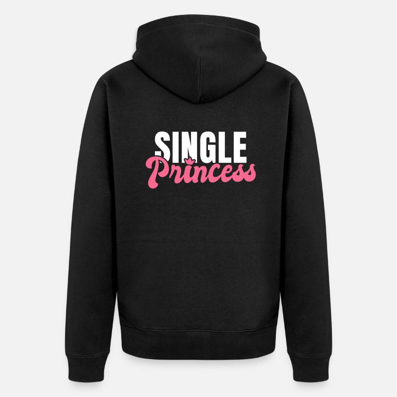 Single Gift - Unisex Premium Bio Zip Hoodie - Schwarz