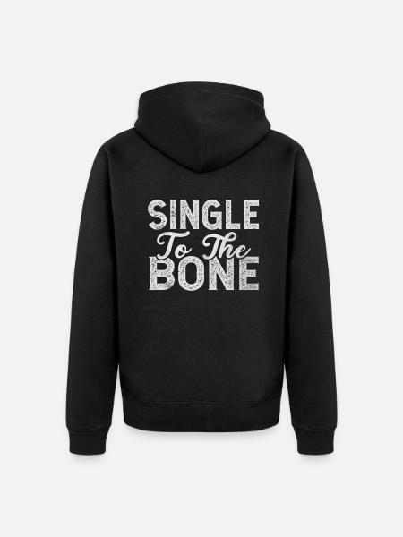 Single Gift - Unisex Premium Organic Zip Hoodie - black
