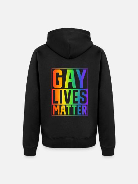 Cadeaux gays - Veste à capuche bio Premium Unisexe - noir