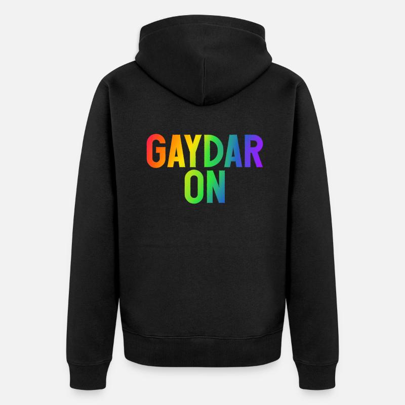 Cadeaux gays - Veste à capuche bio Premium Unisexe - noir