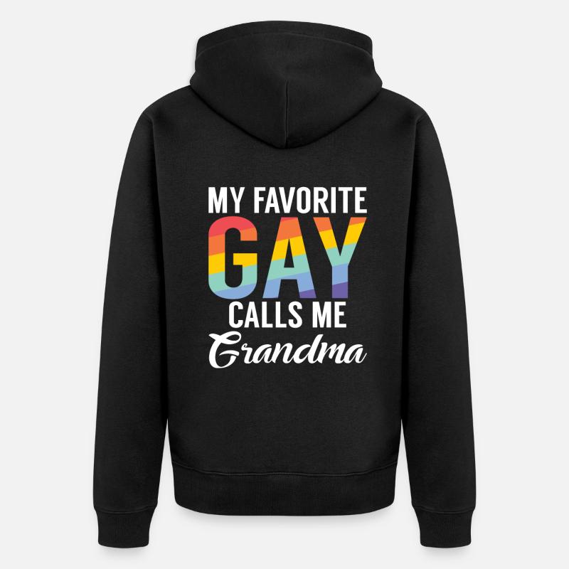 Cadeaux gays - Veste à capuche bio Premium Unisexe - noir