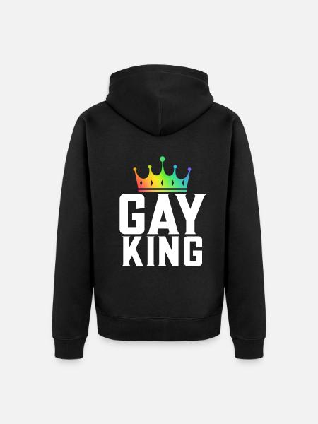Cadeaux gays - Veste à capuche bio Premium Unisexe - noir