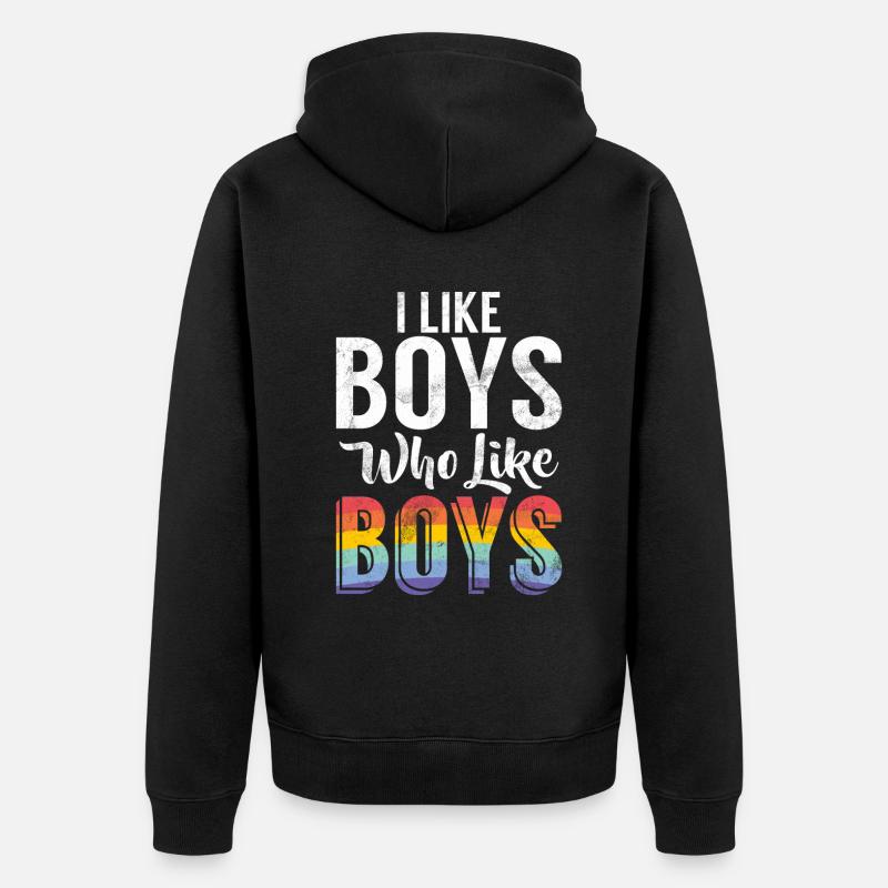 Cadeaux gays - Veste à capuche bio Premium Unisexe - noir