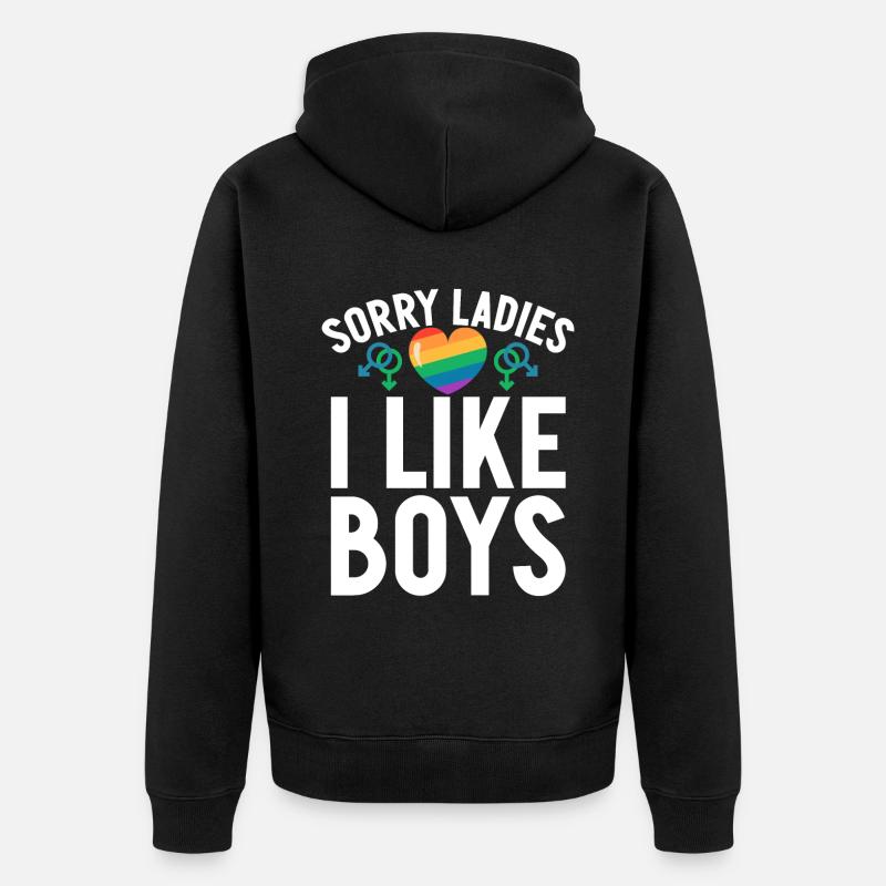 Cadeaux gays - Veste à capuche bio Premium Unisexe - noir